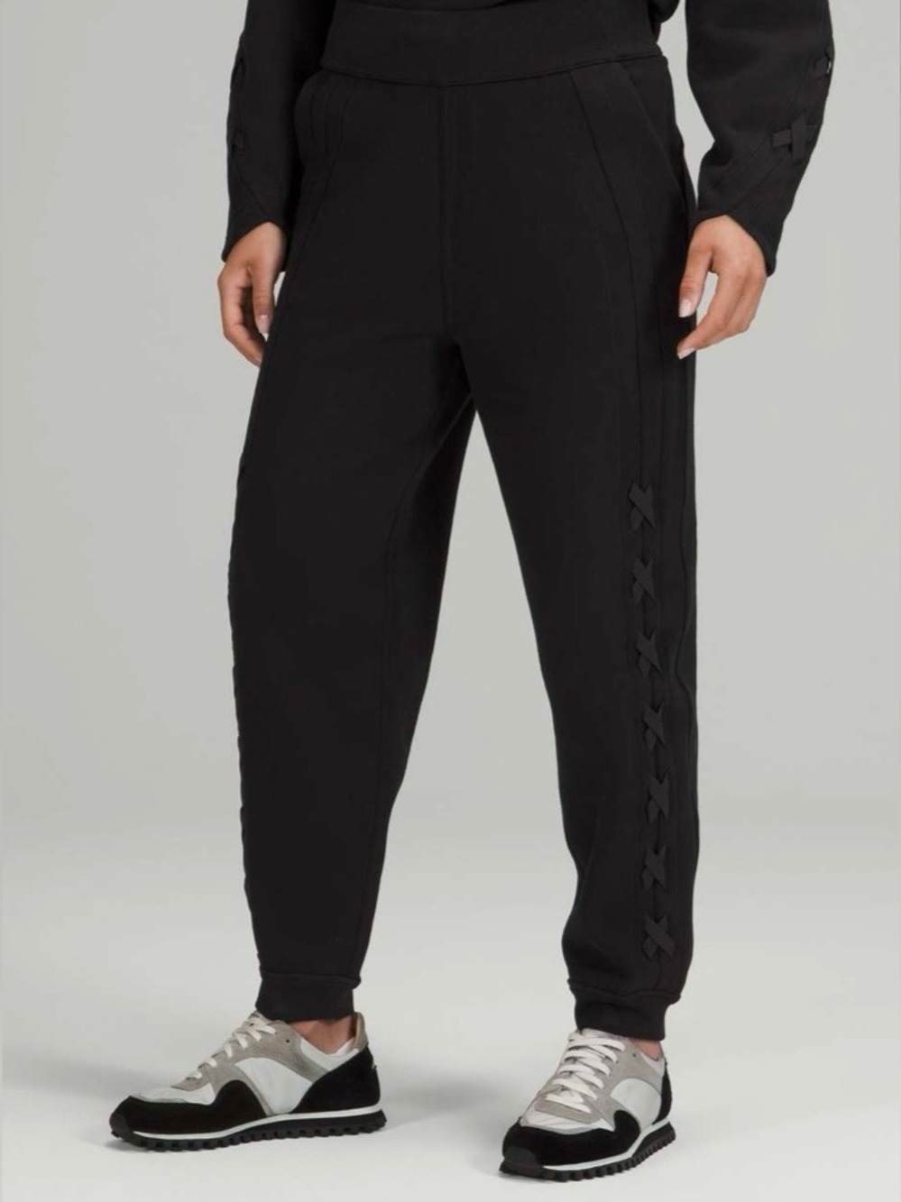 lululemon athletica Black Women's Joggers with Braided Detail